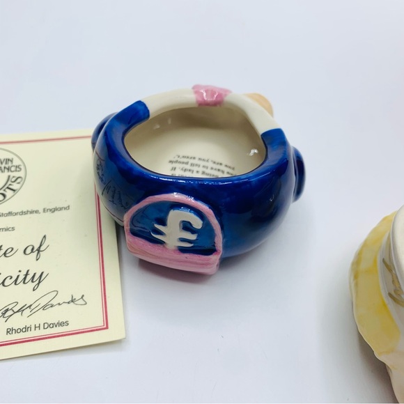 Kevin Francis Face Pots Margaret Thatcher 2001 With COA and Original Box - Picture 7 of 11